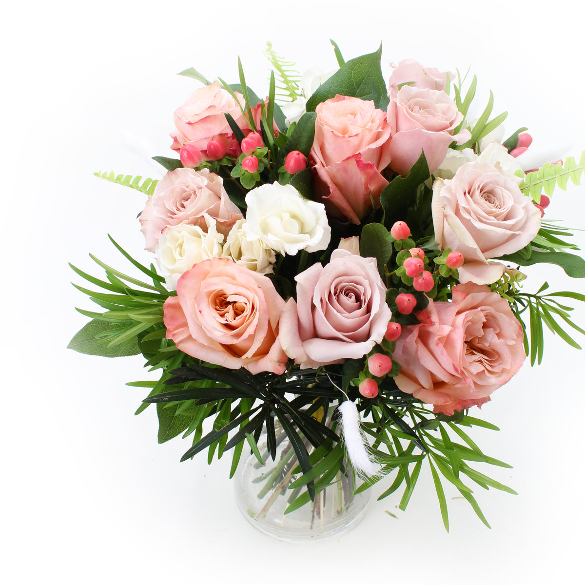Luxury Dozen Garden Rose Bouquet