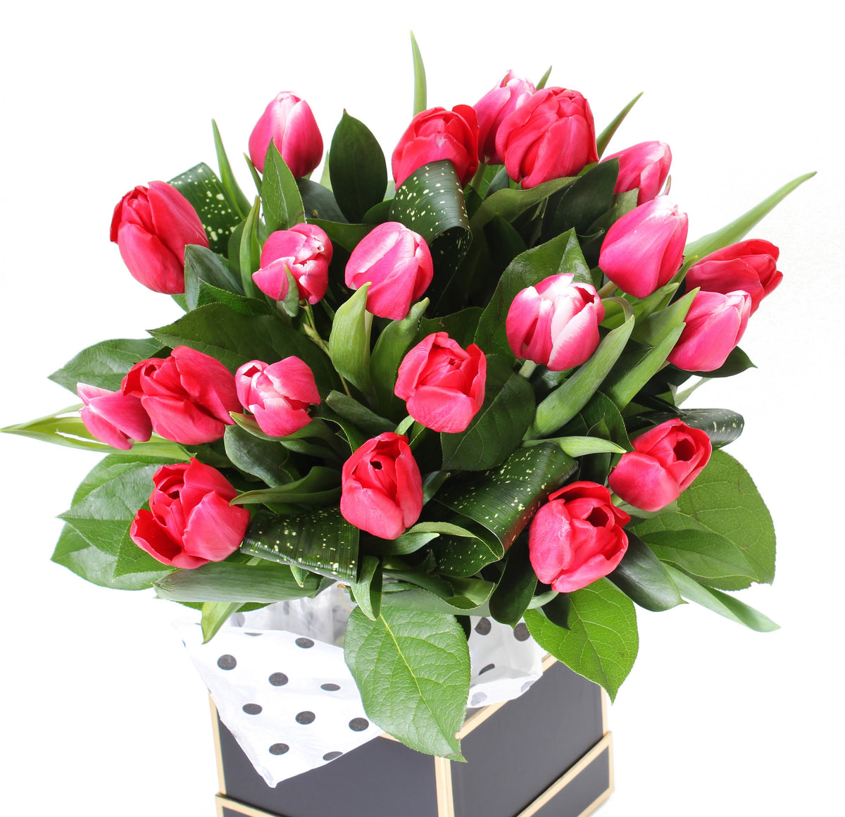 Premium Hot Pink Double Tulip Bouquet